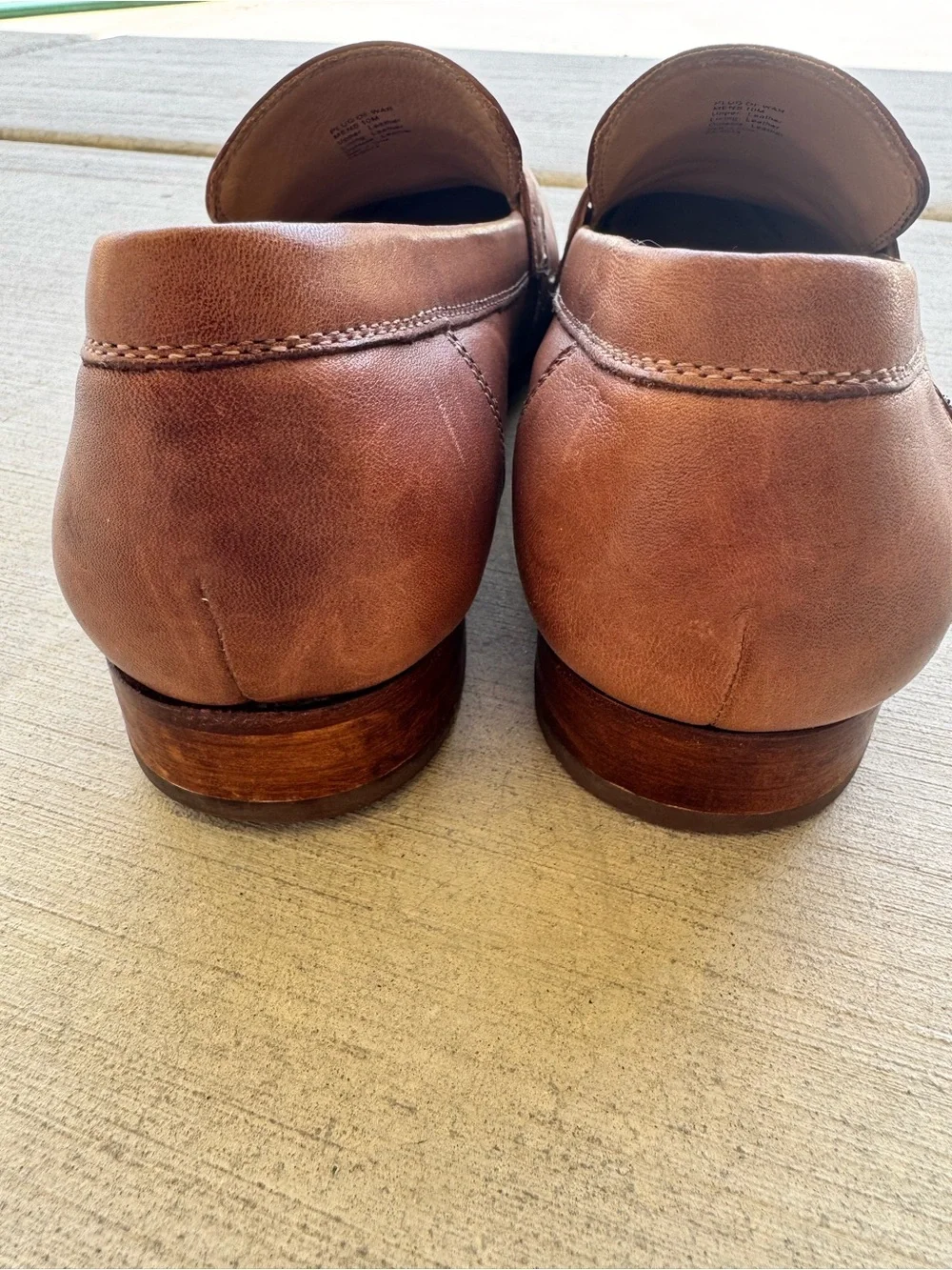 Kenneth Cole “Plug Of War”  Brown Leather Penny Loafers